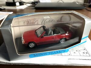Minichamps 1 43 Mercedes Benz 300CE-24  Cabriolet, Signed Red, 3550, W124