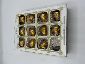 Vintage Gold Noelle Merkur Glas Weihnachtsschmuck - Bild 1 von 5