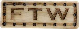 FTW Wood Oak Patch- 3.5x1.25 inch - W1127 - Picture 1 of 2