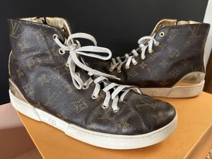 LOUIS VUITTON Monogram CL 0127 Sneaker PVC Brown/Gold W EU39 US 8.5 With Box. - Picture 1 of 9