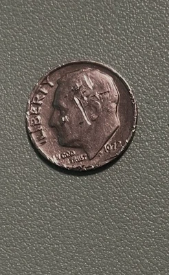 1972 Roosevelt Dime Overse and Reverse Error DDO. Double Die, Rim error - Image 1 of 2