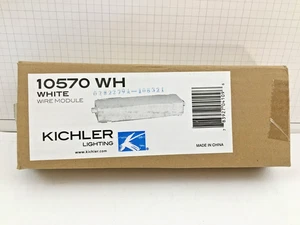 NEW - Kichler 10570 WT Wire Module Box for Cabinet Lighting WHITE - Picture 1 of 9
