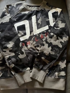 Polo Ralph Lauren Boys Black And Grey Camo Sweatshirt Size M - Picture 1 of 6