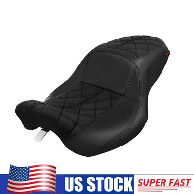 For Harley Full Set 1-Piece Seat Black Diamond Electra Glide Road Glide 1997-07  Foto 1 de 4