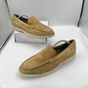 Mocasín informal Clarks de gamuza para hombre sin cordones Reino Unido 11 marrón - Imagen 1 de 7