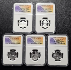 2010 S ATB National Park Proof Silver Quarter Set 25c NGC PF69 ULTRA CAMEO#EB930 - Picture 1 of 13