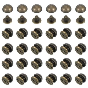 5/16 Zoll Kuppel-Spike-Nieten,100 Sets,Pilz-Nagelkopf-Nieten mit rundem Kopf #2 - Bild 1 von 7