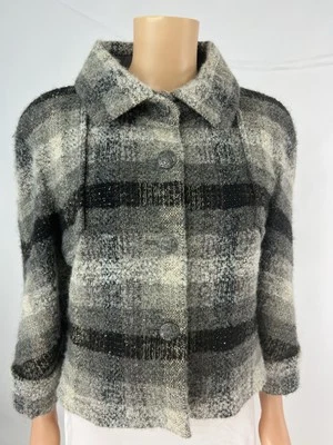 Chaqueta Chanel Gris A Cuadros Lana Sprakle Nueva Con Etiquetas Mujer 44 Foto 1 de 4