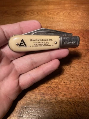 Navaja de bolsillo Moorhead Iowa Allis Chalmers tractor Barlow equipo agrícola Skow Foto 1 de 4