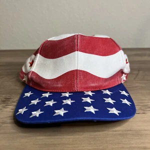 Gorra Estrellas y Rayas EE. UU. - Diseño Bandera Americana Vintage - ¡Hebilla Nissin! - Imagen 1 de 7