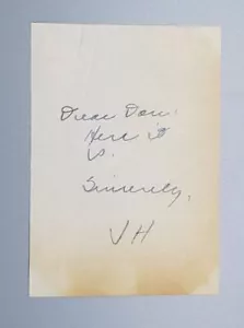 Militärautogramm V.H. Signiert - Bild 1 von 2