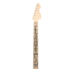 Mástil de guitarra de 24 trastes 25,5 pulgadas diapasón de vid incrustación de arce perno para estilo ST HÁGALO USTED MISMO - Imagen 1 de 5