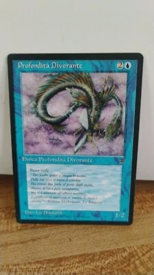 DEVOURING DEEP Magic The Gathering MTG 1995 Summon ITALIAN Version Trading Card - Image 1 of 2