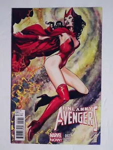Uncanny Avengers 2 variante Milo Manara Bruja Escarlata Casi Nuevo - Imagen 1 de 10