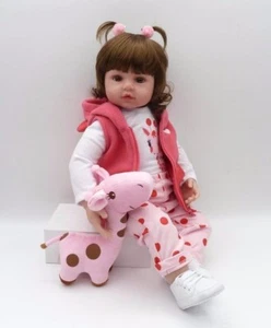 Bebe reborn doll 48 cm nuevo hecho a mano silicona reborn baby muñeca realista - Imagen 1 de 10