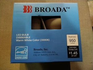 LED Light Bulbs 950 Lumens 3000k Flood Lamp BR30 12W Broada 5 Pack - Picture 1 of 6