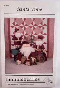 Thimbleberries Santa Time 3 Different Sizes Vintage Craft Sewing Pattern JL-8022 - Picture 1 of 4