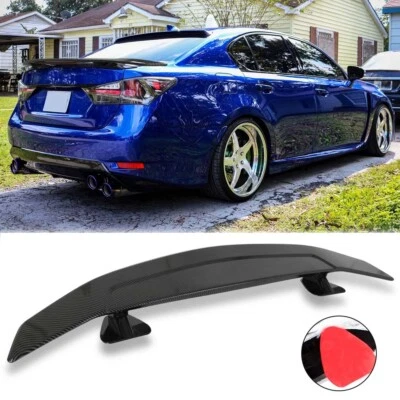 Spoiler traseiro de carbono 46" asa estilo GT corrida para Lexus GS200t GS300 GS400 - Imagem 1 de 4