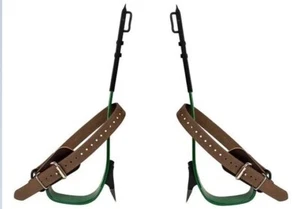Buckingham Buck Linemans Gaffs SB94089A Pole/Tree Climbing Green Spikes ⭐NEW⭐ - Picture 1 of 1