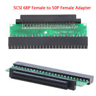 Carte adaptateur SCSI HD 68 broches vers IDC 50 broches SCSI 68-50 femme-femme -t-