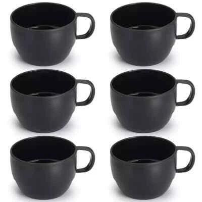 Juego de 6 tazas de café tazas de café 12 oz duraderas tazas de plástico ligeras para el hogar Foto 1 de 4