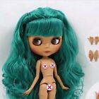Blythe Doll With Turquoise Hair Tan 1/6 Scale BJD