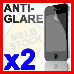2 x Anti Glare LCD Screen Protector Matte Film Guard for Apple iPhone 4S 4G 4 S - Picture 1 of 3