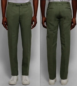 Pantalones chinos INCOTEX Italia Royal Batavia algodón elástico calce ajustado manguera 54 - Imagen 1 de 11