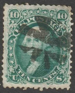 Parrilla eléctrica Scott #89 1867-68 10 centavos usada finamente elegante cancelar 1847_01-63 - Imagen 1 de 2