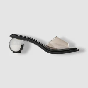 Bar III Women's Black Cayymen Ball Heel Sandals Shoes Size 6M - Picture 1 of 4