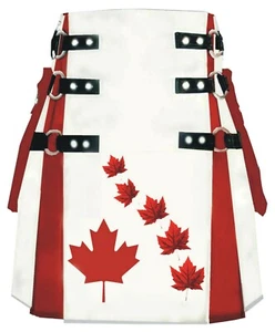 CANADA-COTTON KILT- Hybrid Fashion-Sign of your Culture-Pride over your Heritage - Picture 1 of 3
