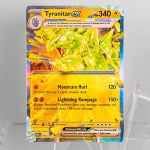 2023 OBSIDEN FLAME SCARLET & VIOLET TYRANITAR EX 66/197 STAGE 2 NM 0303#300 - Picture 1 of 2