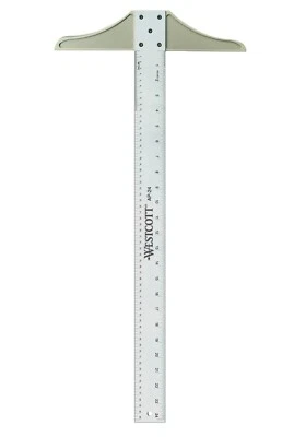 Westcott 24-Inch Tempered Aluminum T-Square (AT-24) G3F - Image 1 of 2