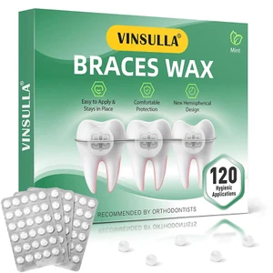 Orthodontic Wax for Braces Wax 120 Individual Hygienic Packaging Dental Wax Dots - Picture 1 of 6