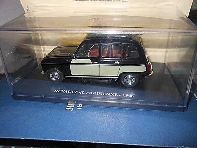 VINTAGE RENAULT 4 PARISIENNE 1966 1/24 DIE CAST METAL NUOVO IN SCATOLA PLEXIGAS - Immagine 1 di 2