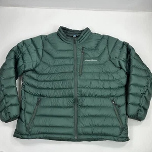 Eddie Bauer First Ascent 800 Down Pertex Quantum Green Puffer Jacket Size 2XL - Picture 1 of 13
