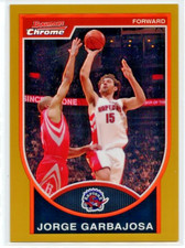2007-08 Bowman Chrome Gold Refractor Jorge Garbajosa #24/99  *TORONTO RAPTORS*