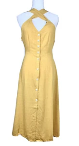 New Womens Cross Neckline Maxi Dress XS-S - Picture 1 of 4