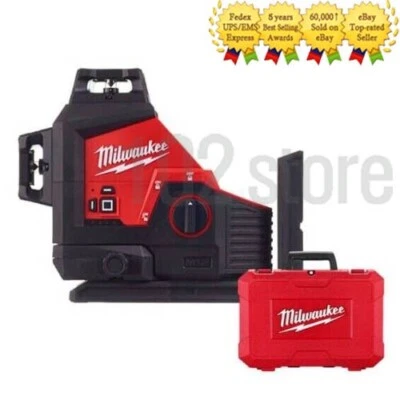 Milwaukee M12 3PL-0C Green 360º 3 Line Plane Laser with Case - Bare Tool - Image 1 of 2