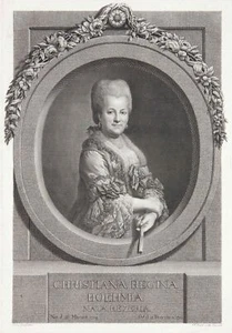 CHRISTIANA REGINA BÖHME - Portrait / Porträt - Graff, Bause - Kupferstich, 1782 - Picture 1 of 2
