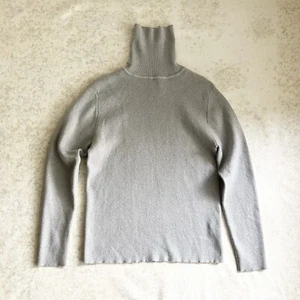 Zara Girls 13-14 Shimmery Metallic Silver Turtleneck Sweater Holiday Winter Xmas - Picture 1 of 4