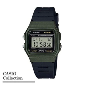 CASIO Collection F-91WM-3AJH Metallic Color Olive Standard Chipkashi No Box - Picture 1 of 3