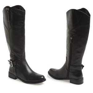 Nuevo con caja $197.95 Precio de venta sugerido por el fabricante Vince Camuto KRITON Negro Rodilla Botas de Montar Alta Talla 5.5 - Imagen 1 de 6
