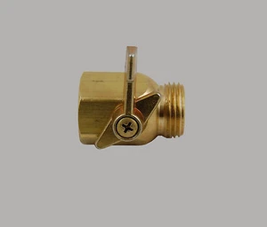 Fogg-It Brass Shut Off Valve - Garden/Watering Hose Shut Off Nozzle - 1 Each - Picture 1 of 4