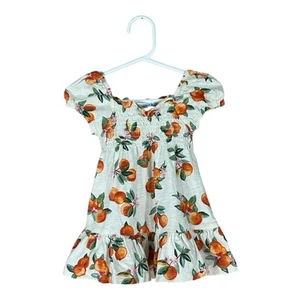 Mayoral Baby Girl Clementine Dress Shocked Infant Size 12 Months 100% Cotton - Picture 1 of 6