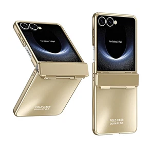 Luxury Plating Frosted Matte PC Hinge Case Cover For Samsung Galaxy Z Flip 7/6/5 - Picture 1 of 15