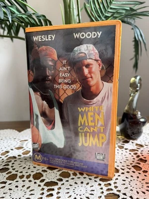 White Men Can’t Jump VHS Tape Ex Rental 1992 Orange Clam Shell Wesley And Woody - image 1 of 4