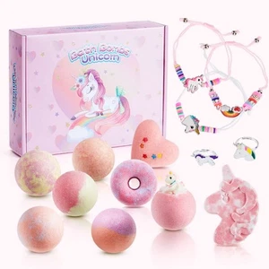 Kids Bath Bombs with Surprise Inside,9 PACK Valentines Bath Bombs for Kids To... - Picture 1 of 8