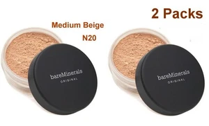 2 PAQUETES base en polvo original beige medio bareMinerals N20 8g nueva - Imagen 1 de 1