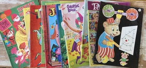 Vintage children's activity coloring books Whitman Playmore 1960s partially used - Picture 1 of 24